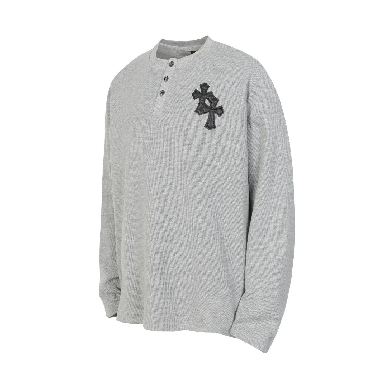 P260 -Chrome Hearts/Chrome Hearts Waffle Basic Cross ✝️Appliqué embroidered long-sleeved T-shirt -High weight, high density and high quality. The wool is soft, delicate and skin-friendly. It feels soft and silky. It has excellent warmth and skin-friendly properties.